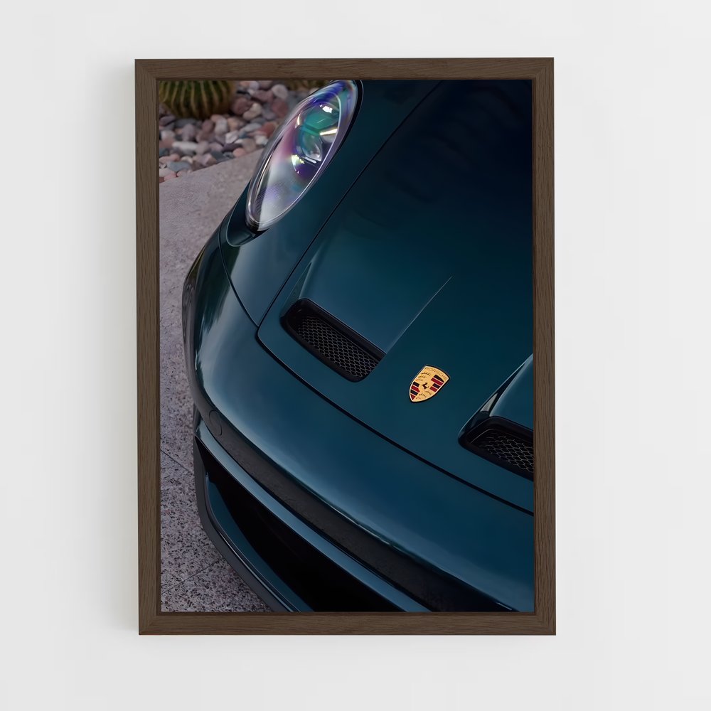 Poster Vert Émeraude 911 – affiche Porsche (vue 5)
